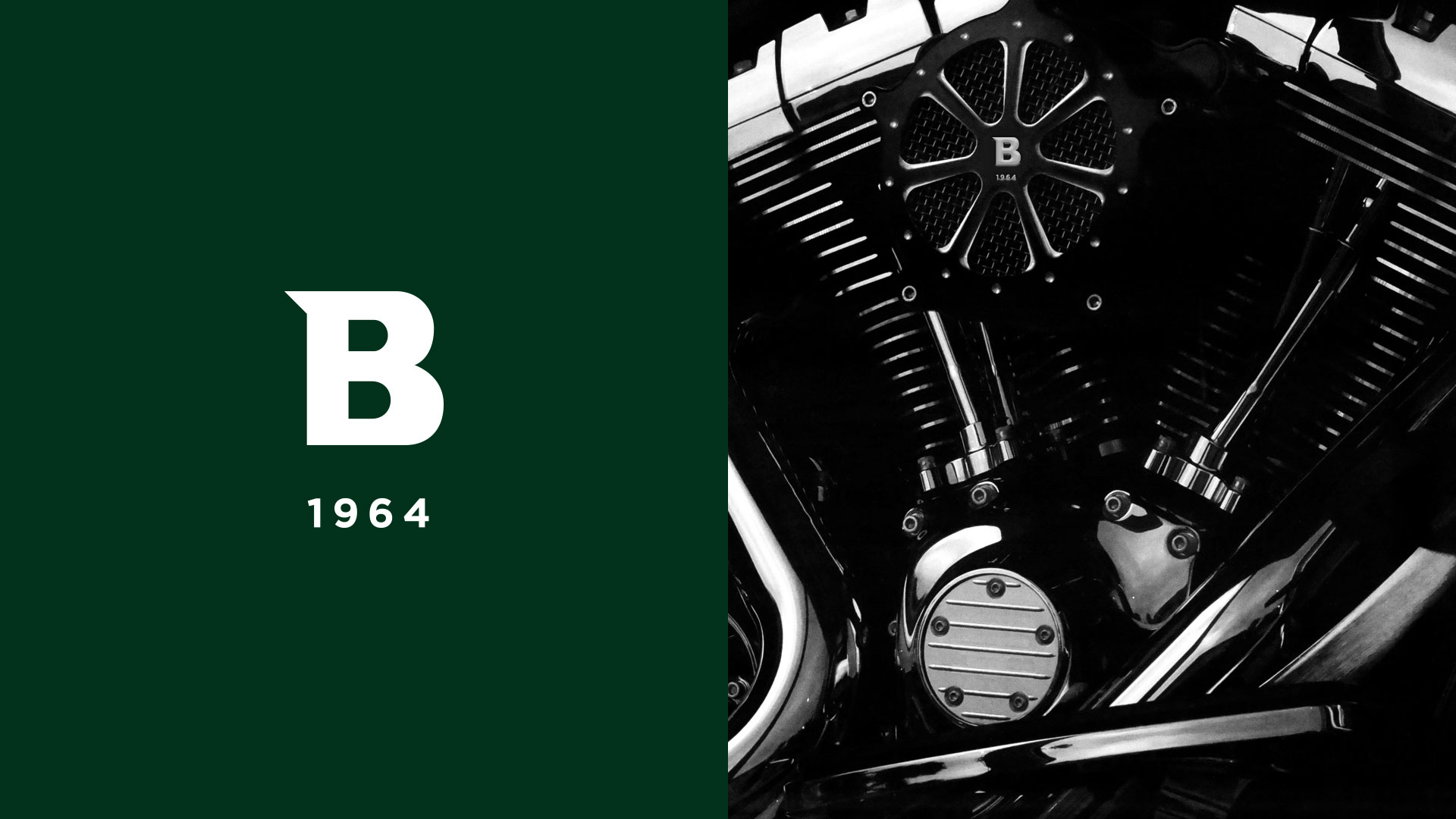 Logo B1964 et détail de moteur par Isuklo