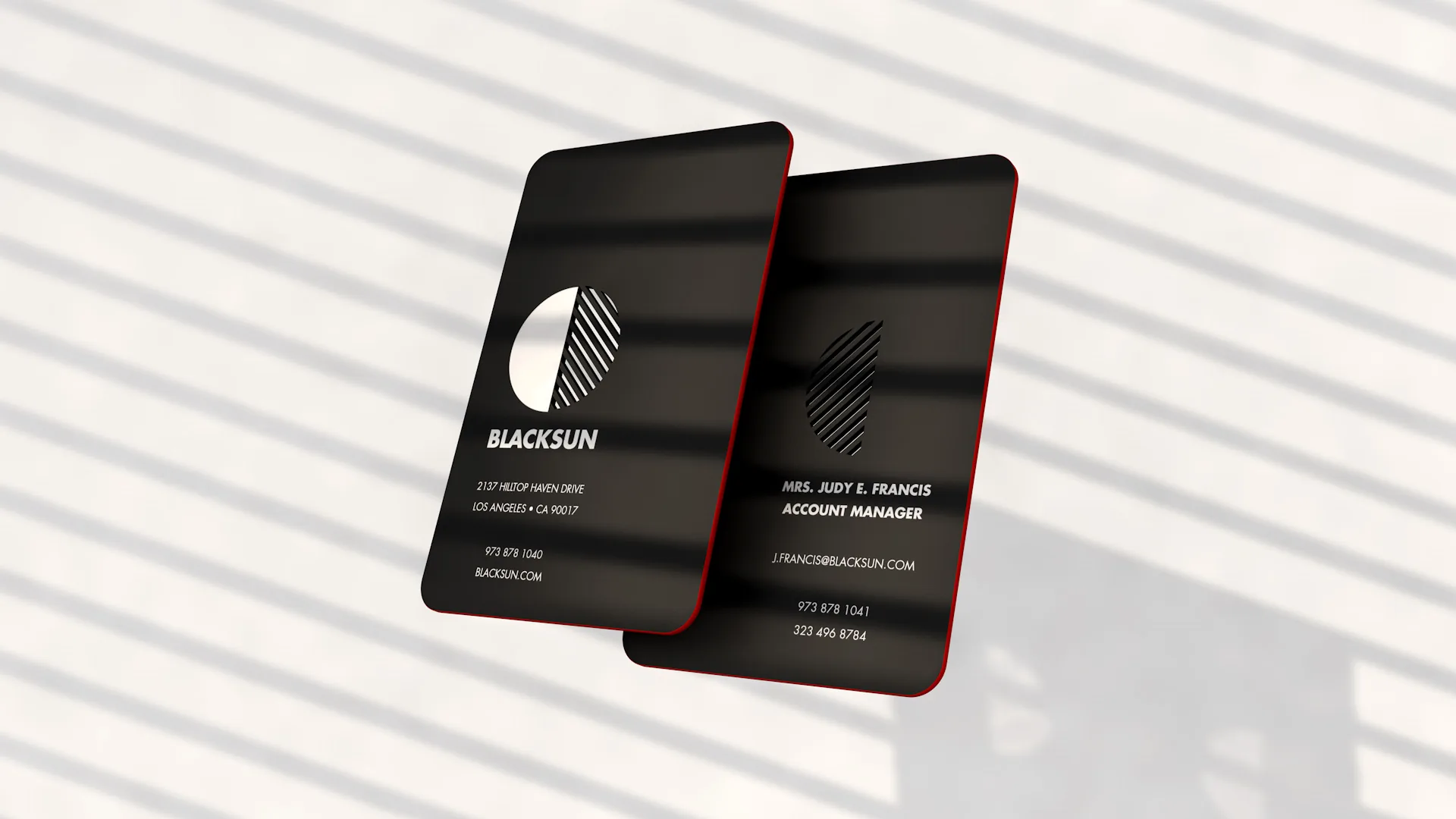 Cartes de visite Blacksun
