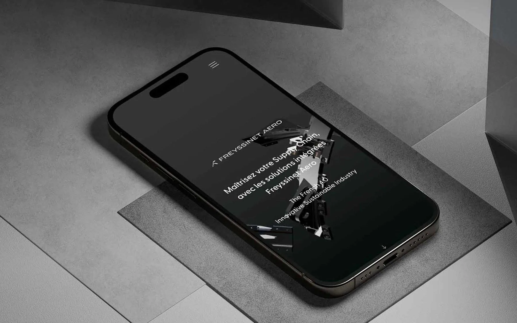 Site Freyssinet Aero, version mobile