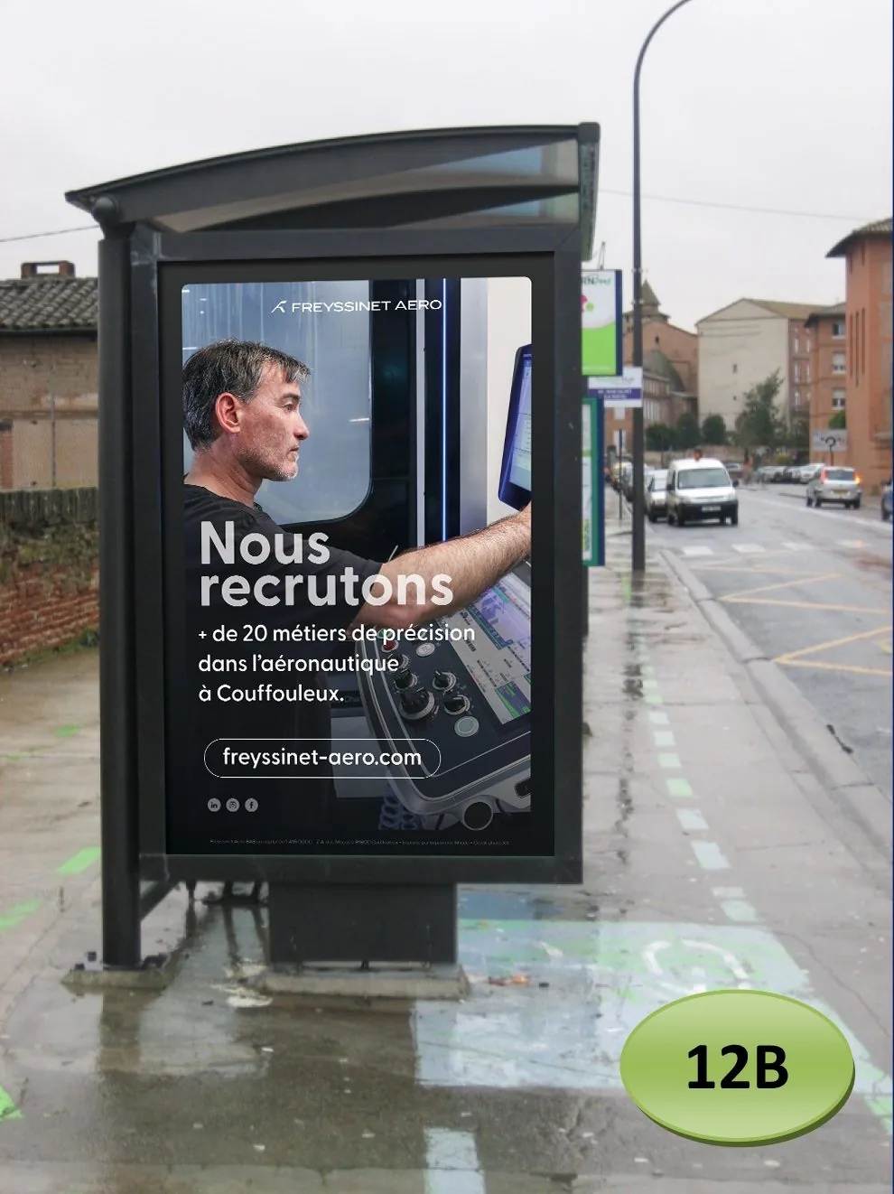 Campagne affichage, affiches abribus