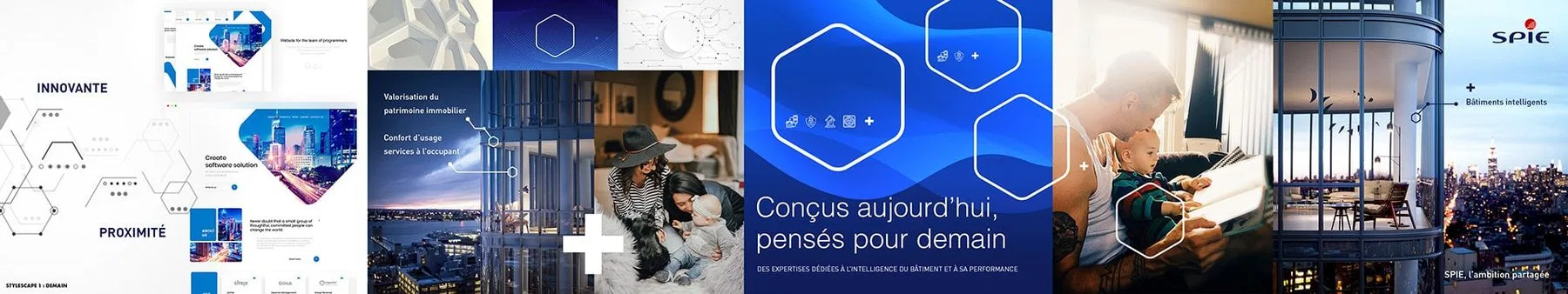 Stylescape du concept de campagne retenu, planche complète