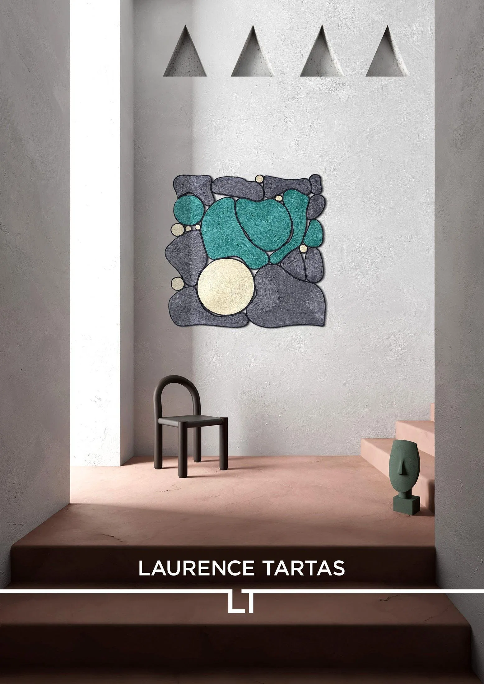 Mise en scène galerie, pièce murale